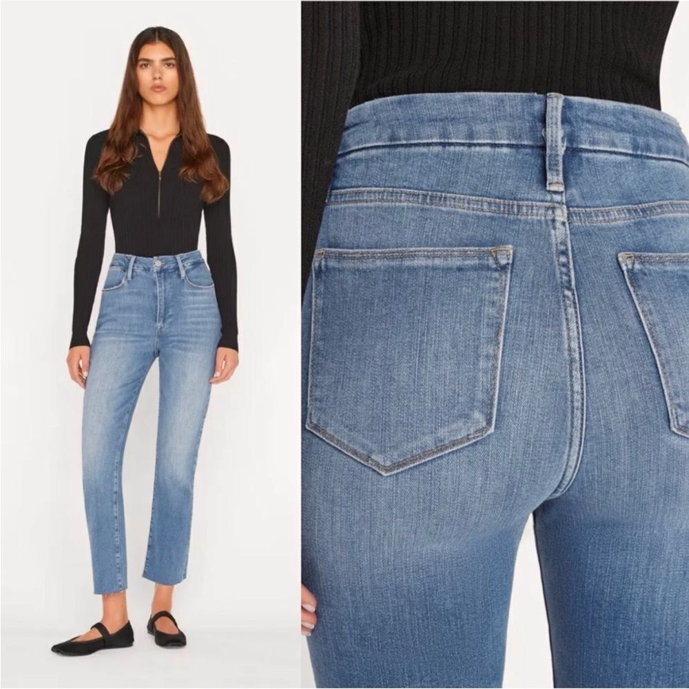 Frame Le Super High Straight Leg Jeans Size 31